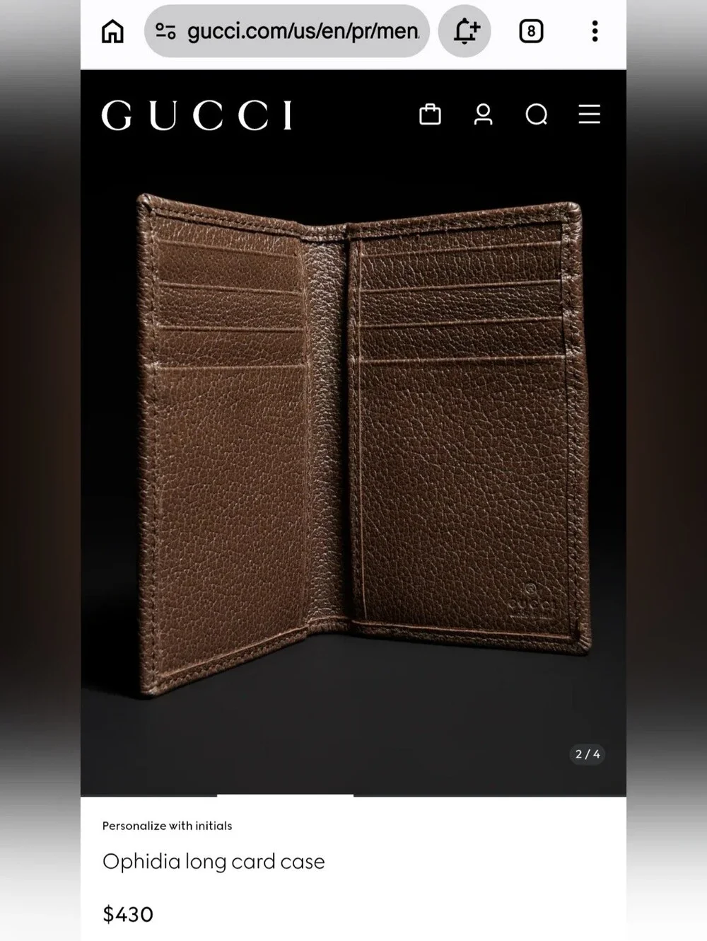 Authentic Gucci Ophidia GG Card Case - Picture 10 of 11